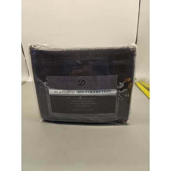Danjor Linens Platinum 1800 Queen Size Six Piece Bedding Set Gray New - Picture 1 of 5